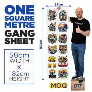 Custom DTF Heat Transfers Gang Sheet