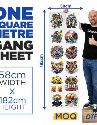Custom DTF Heat Transfers Gang Sheet