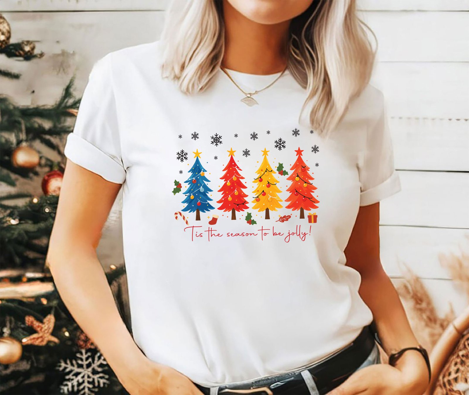 Tree Flakes, Christmas 2025 T-shirt - Image 2
