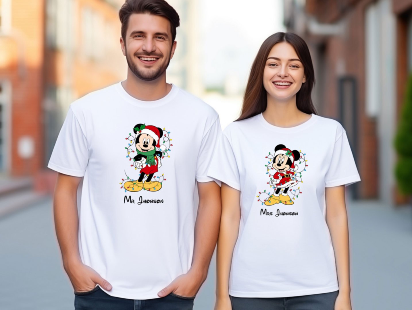 Mickey and Minnie , Christmas 2025 T-shirt - Image 3