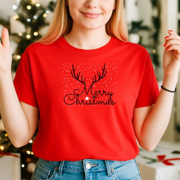 Reindeer Christmas , Christmas 2025 T-shirt - Image 3