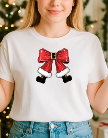 Santa Bow , Christmas 2025 T-shirt