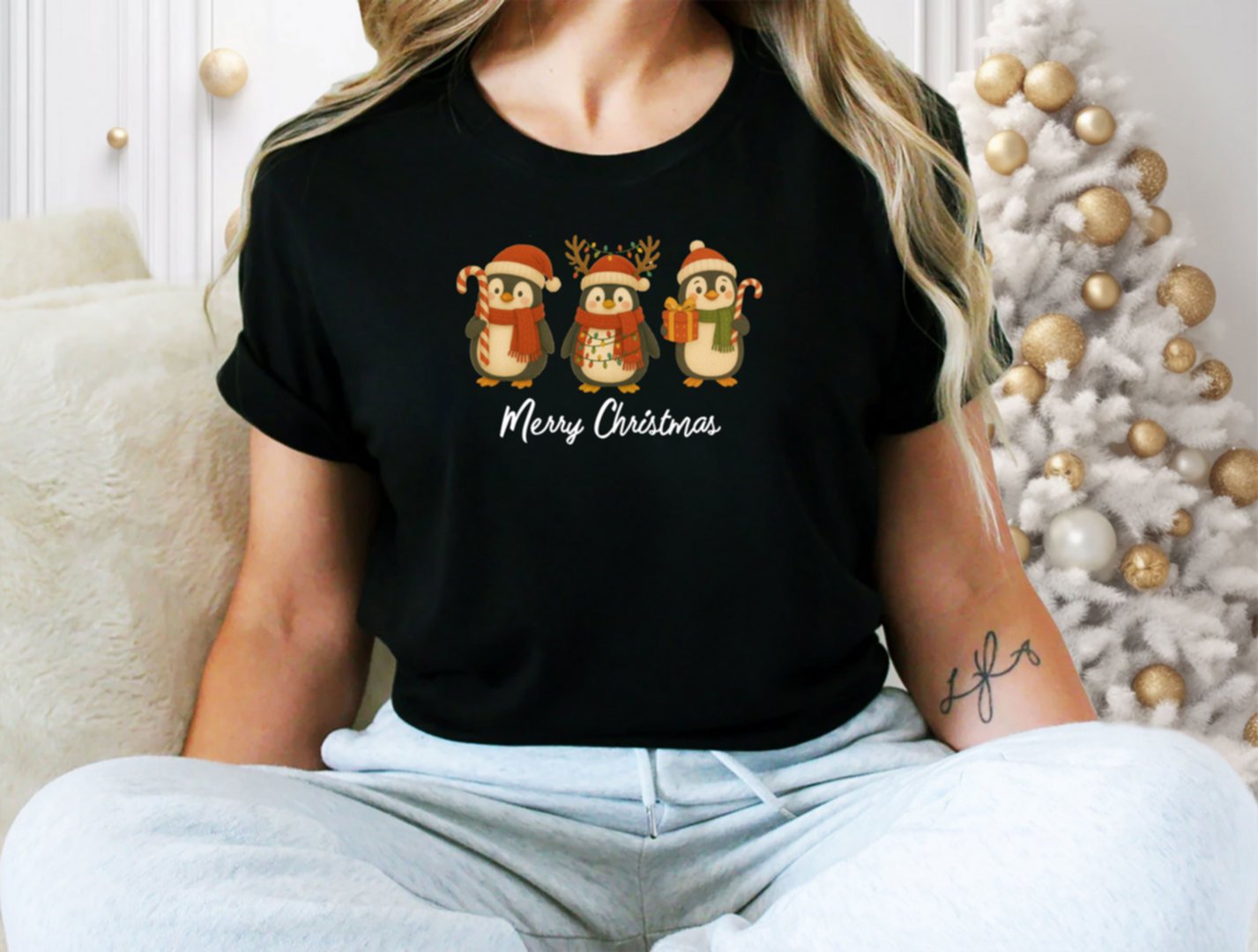 3 Penguin , Christmas 2025 T-shirt - Image 3