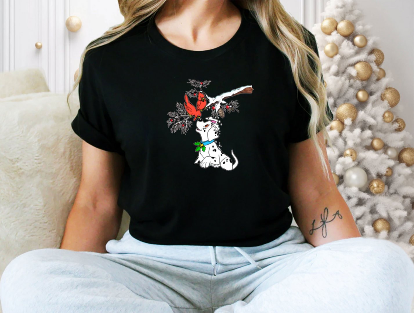 Dalmatians puppy , Christmas 2025 T-shirt - Image 3