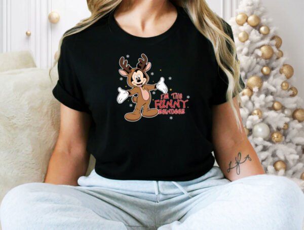 Funny Reindeer , Christmas 2025 T-shirt - Image 3
