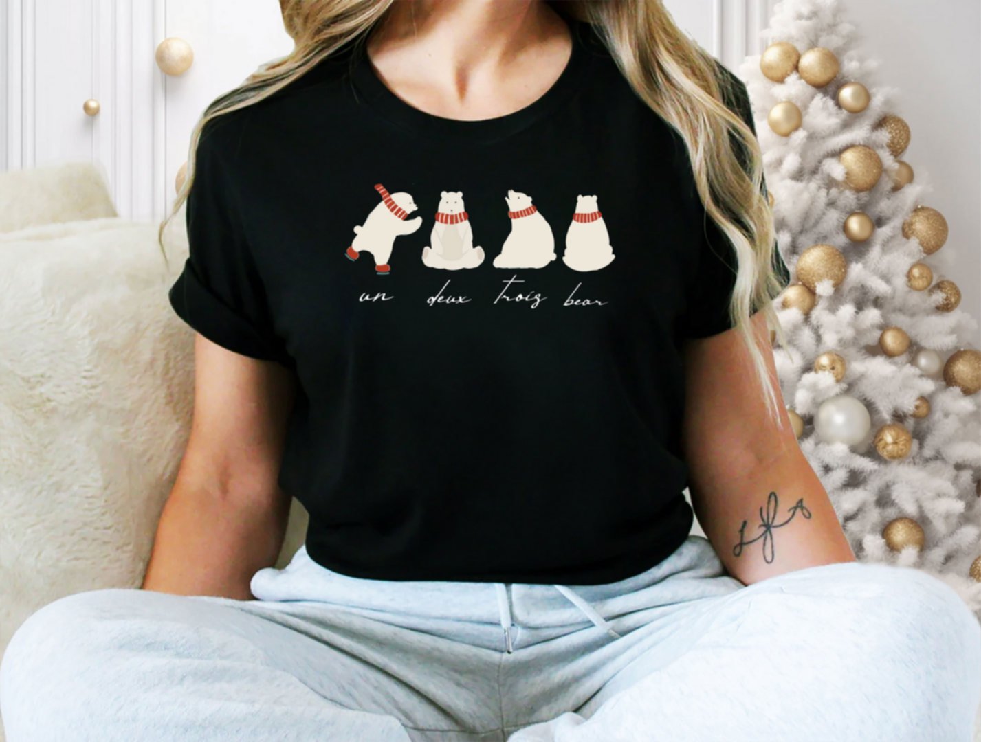 Polar bear , Christmas 2025 T-shirt - Image 2