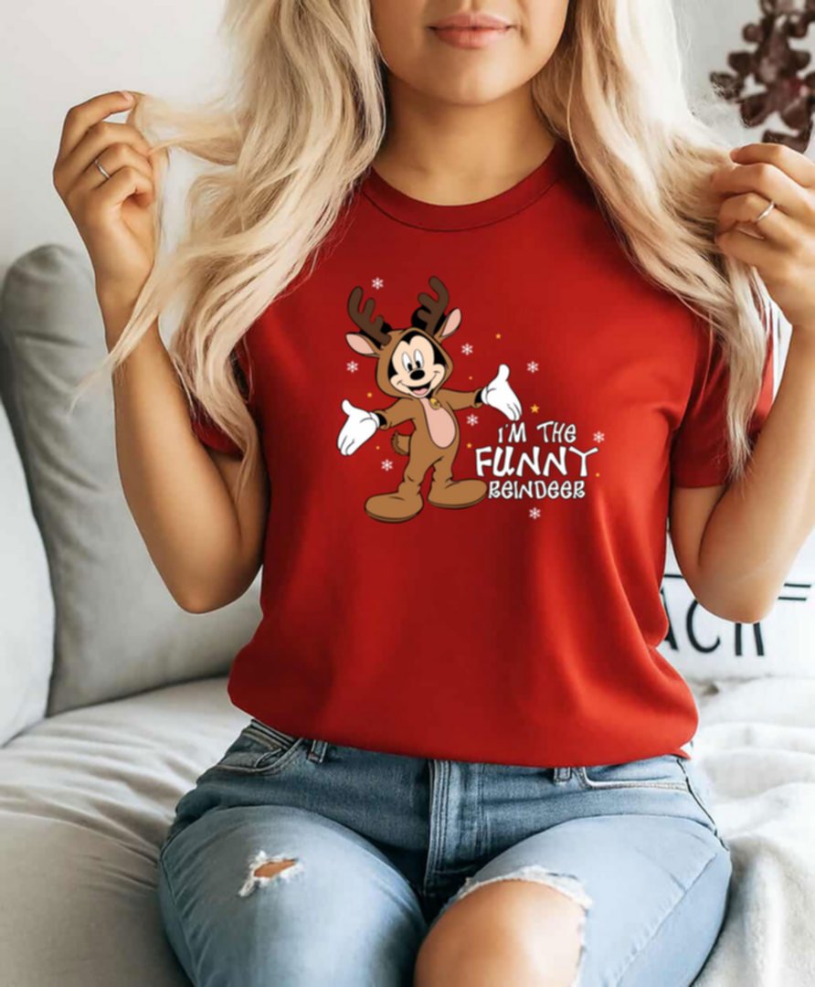 Funny Reindeer , Christmas 2025 T-shirt - Image 2