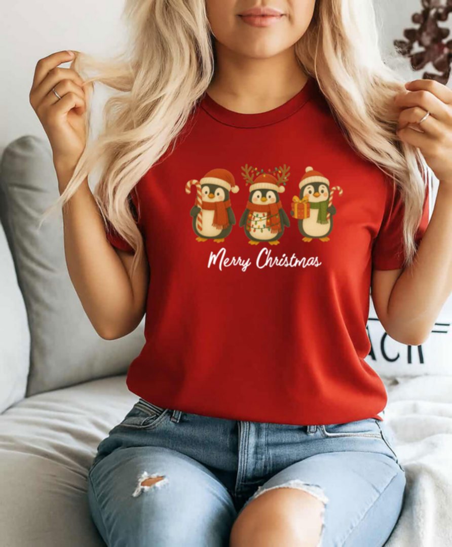 3 Penguin , Christmas 2025 T-shirt - Image 2