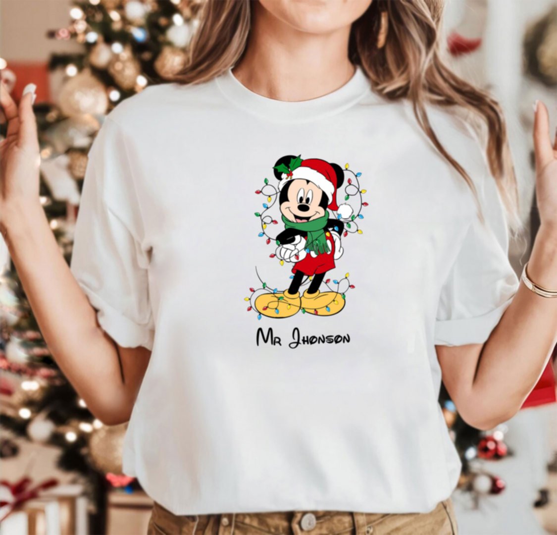 Mickey and Minnie , Christmas 2025 T-shirt - Image 4