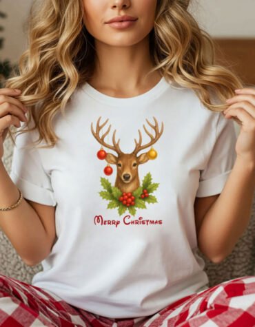Cherry deer , Christmas 2025 T-shirt